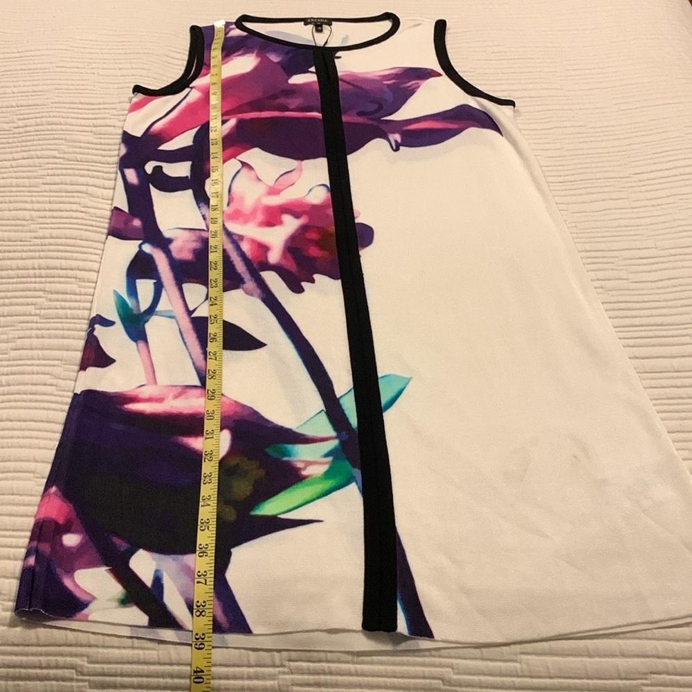 VINTAGE ESCADA ARTSY ART TO WEAR COLORFUL UNIQUE MIDI DRESS XL NWT - Picture 11 of 16